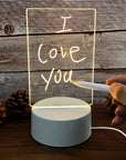 Acrylic Note Board Night led night with switch